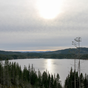 View of Skjellbreia Lake