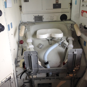 Space shuttle toilet