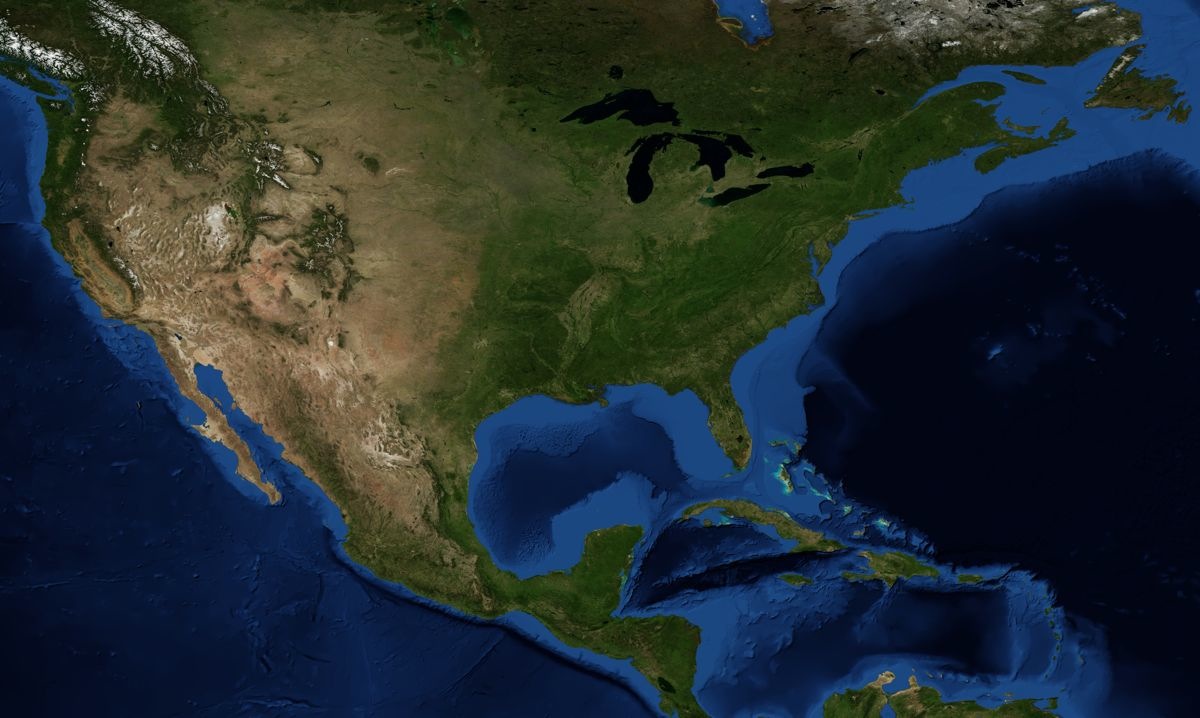 North America map