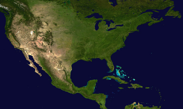 North America map