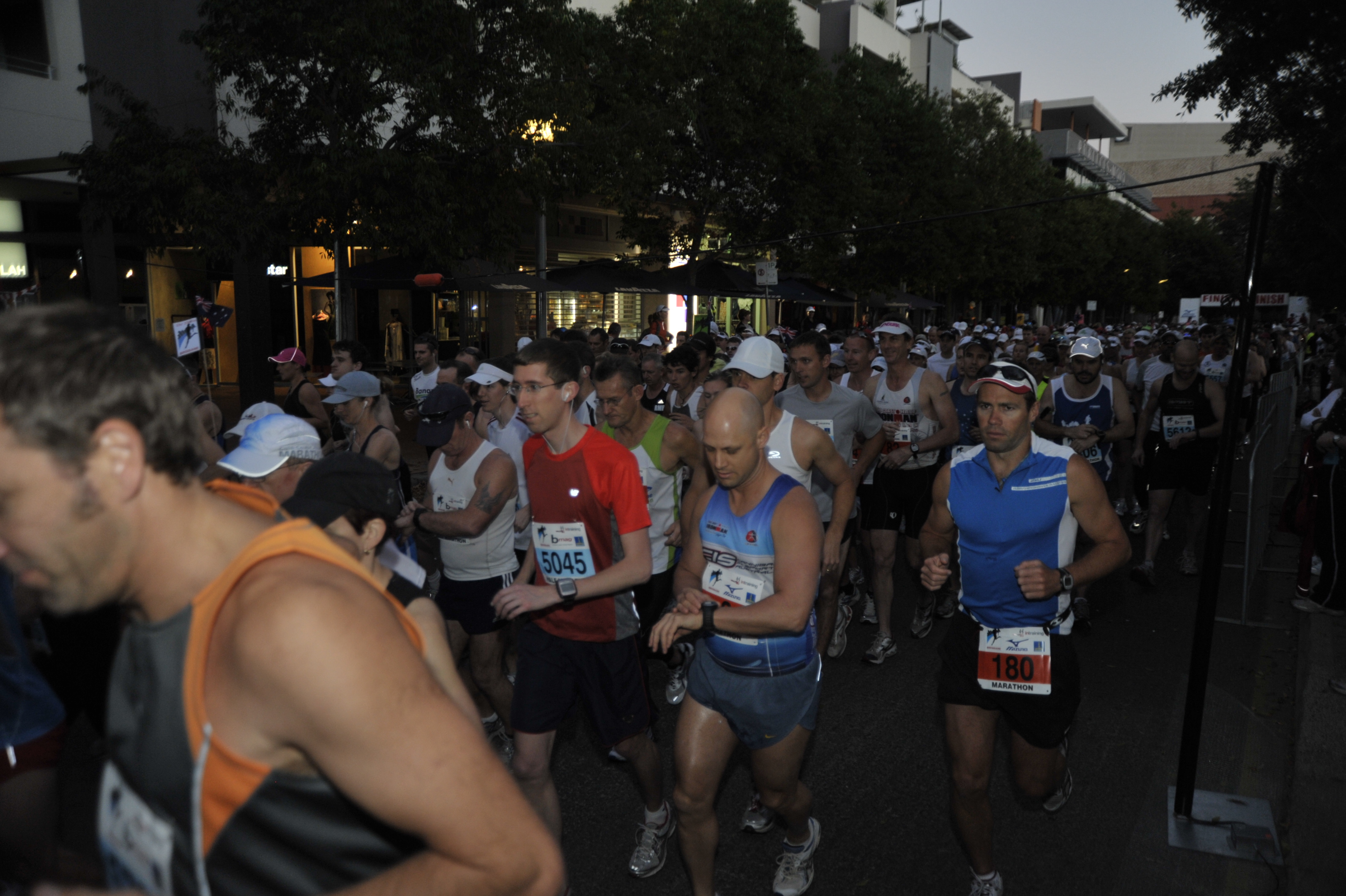 Brisbane Half Marathon starting line