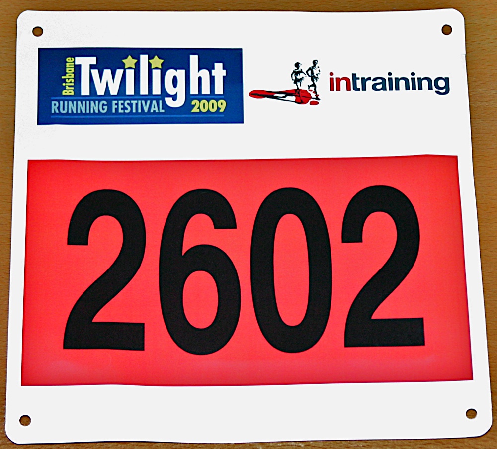 Twilight 10k race number