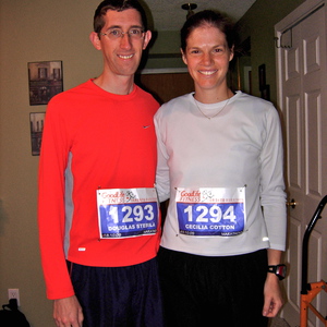 Cecilia and I ready for the Toronto Marathon