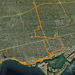 Toronto Marathon map