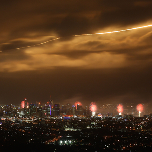 Dump and burn with fireworks