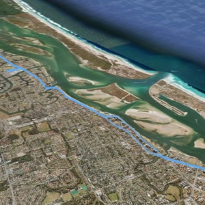 Gold Coast Half Marathon path