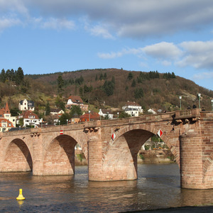 Karl-Theodore-Brücke over the Neckar river in Heidelberg