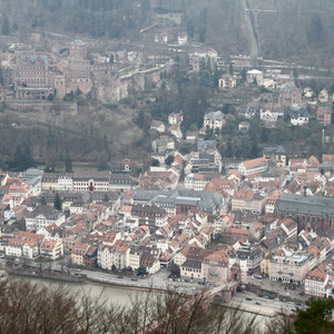 View of Heidelberg from Heiligenberg mountain