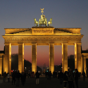 Brandenburg Gate at dusk