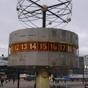 World clock in Alexanderplatz