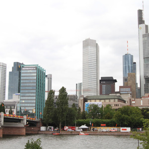 Central Frankfurt across the Main River
