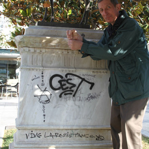 Dad protesting in Syntagma Square, Athens