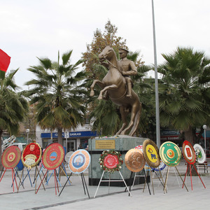 Commemorating the death of Atarürk, founder of the Turkish republic