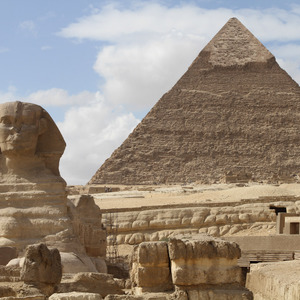 Sphinx and the Pyramid of Khafre