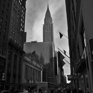 View along 42nd Street