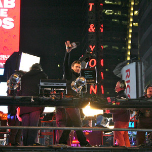 Ryan Seacrest on the main stage in Times Square