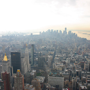 View of lower Manhattan from the Empire State Building