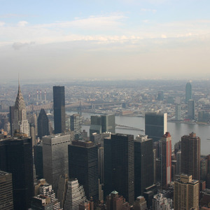 View north east from the Empire State Building
