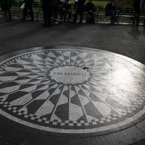 Strawberry Fields memorial in Central Park
