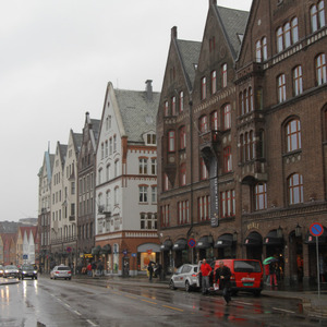 Old buildings in the Bryggen, Bergen