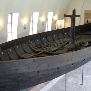 Interior of the Gokstad ship, Viking Ship Museum