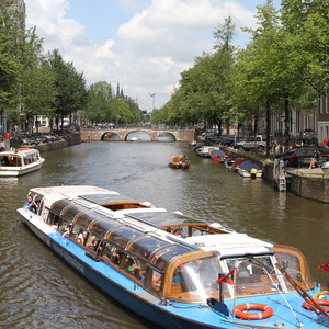 Tour boat on the canals