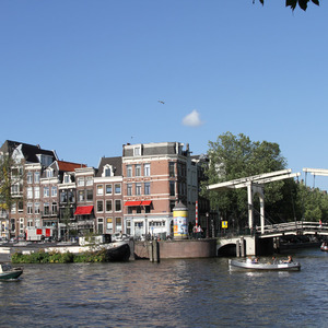 Drawbridge and Amstel River