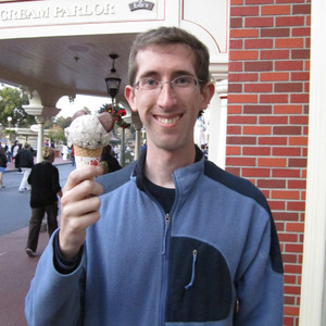 Me with Mickey ice cream