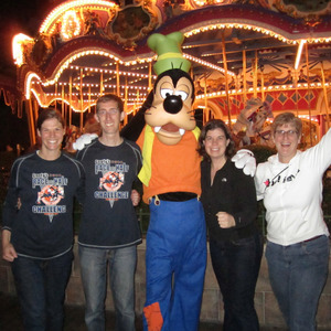 With Goofy in the Magic Kingdom