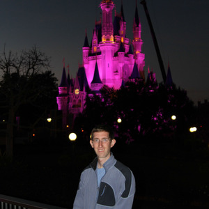 Me at Cinderella's Castle at night