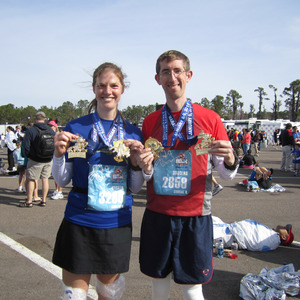 Cecilia and I after the Marathon