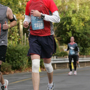 Me running during the marathon