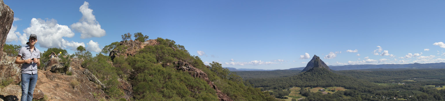 Panorama from top of Mount Ngungun