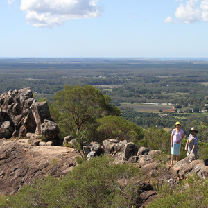 Delyth and Colin hiking Mount Ngungun