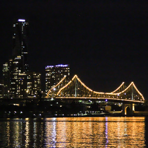 Story Bridge lit up