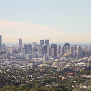 View of downtown Brisbane from Mt Coot-tha