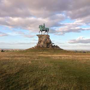 The Copper Horse statue overlooking Windsor