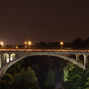 Pont Adolphe at night