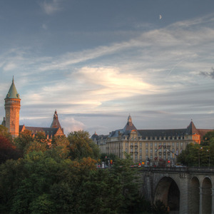 Twilight view in Luxembourg