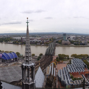 View from the top of Köln Cathedral