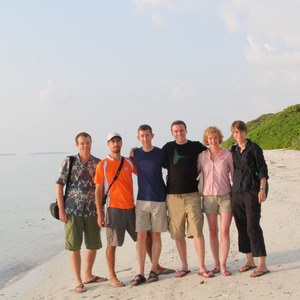 Bill, Matt, me, Paul, Agnes, and Lana on Hanimaadhoo Island
