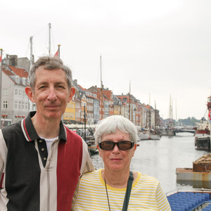 Mom and dad in Nyhavn, Copenhagen