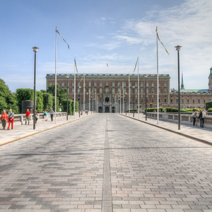 Side view of Kungliga Slottet