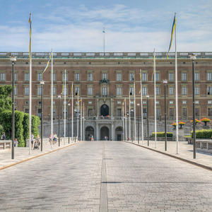 Side entrance of Kungliga Slottet (King's Palace), Stockholm