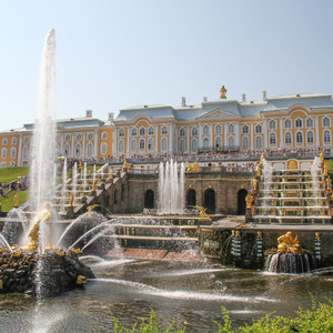 Peterhof palace and fountains