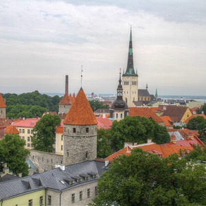 View of Tallinn's lower town
