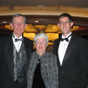 Stebila family on board Queen Elizabeth