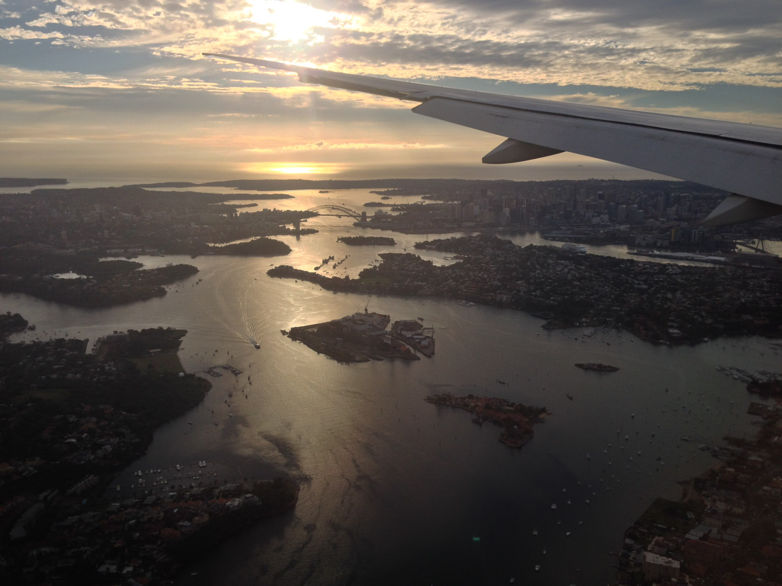 Early morning over Sydney harbour
