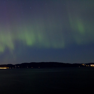 Northern lights across the sky