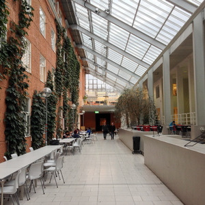 Interior courtyard of NTNU building I visited